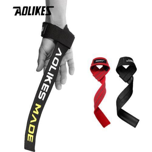 AOLIKES 1 Pair Weightlifting Wristband Sport Professional Training Hand Bands Wrist Support Straps Wraps Guards For Gym Fitness