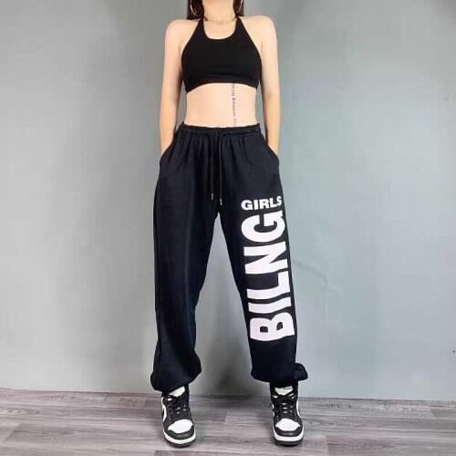 New Sweatpants Women Baggy White Black Womens Sports Pants Womens Joggers Wide Leg Streetwear High Waisted Woman Pants
