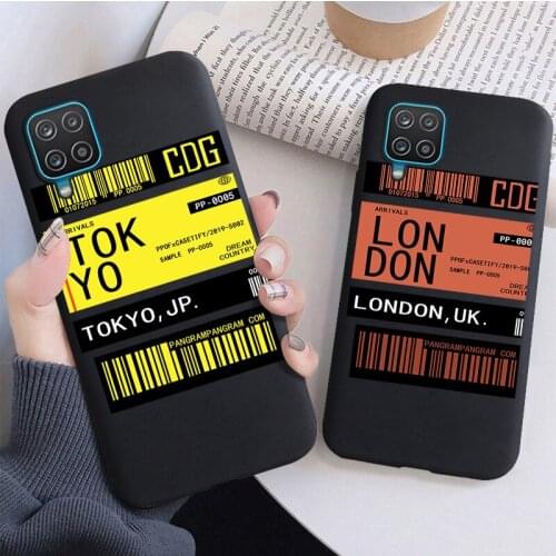 Black Soft Phone Case for Samsung A10 A20 A30 A40 A50 A70 A21 A31 A51 A71 A41 A32 A42 A52 A72 A6 2018 Cute TPU Protection Cover