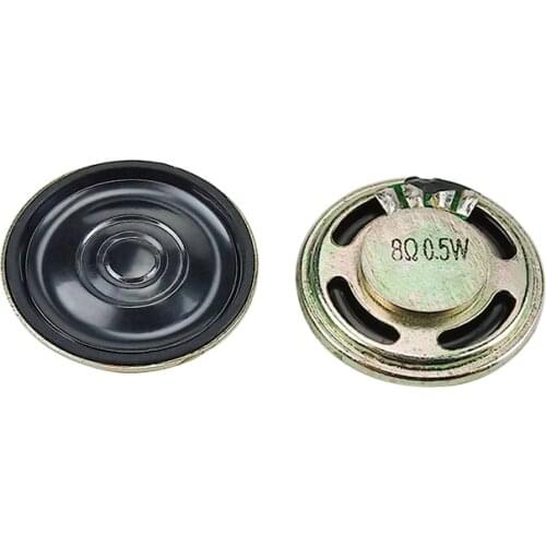 27mm Speaker 8 Ohm 0.5W Small Loudspeaker Driver For Toy Voice-Broadcast Story-Machine Audio Sound Unit 2PCS
