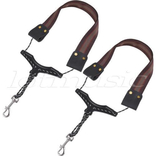Saxophone Neck Strap for Soprano Alto Tenor Baritone Sax Parts Hook Belt Pack of 2