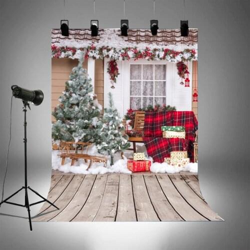 BEIPOTO Outdoor Christmas Photography Backdrop Xmas Background for Kids Family picture Photo booth Studio props shoot B270