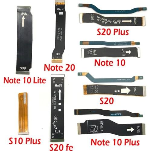 Main Board Connector For Samsung Note 10 Lite Note 20 S10 Plus S20 Fe LCD Display Flex Cable Ribbon Replacement Parts