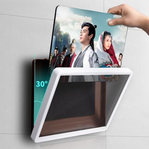 Home Bathroom Waterproof Wall Tablet Holder Touch Screen Tablet PC Case Rotatable Sealing Storage Box For PAD