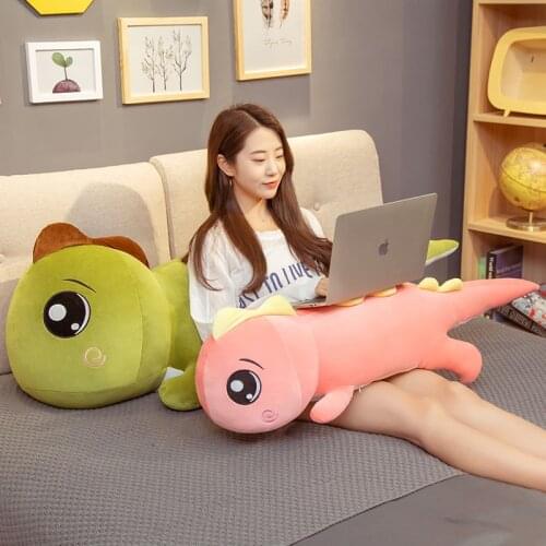 60-120cm Big Eyes Dinosaur Plush Toy Giant Soft Stuffed Cartoon Animal Doll Sleeping Pillow Girlfriend Baby Kids Birthday Gift