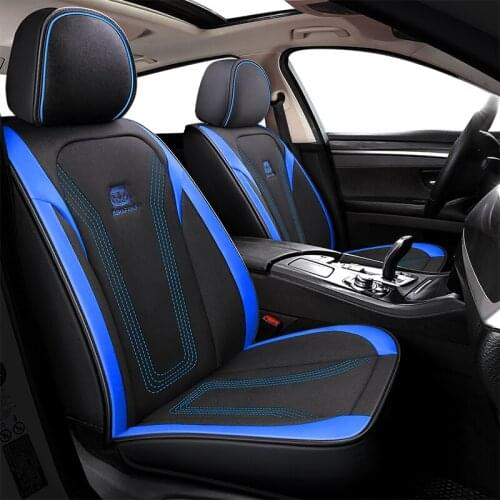 Leather & Flax universal car seat cover for kia rio morning stinger niro cerato mohave sorento stonic soul sportage accessories