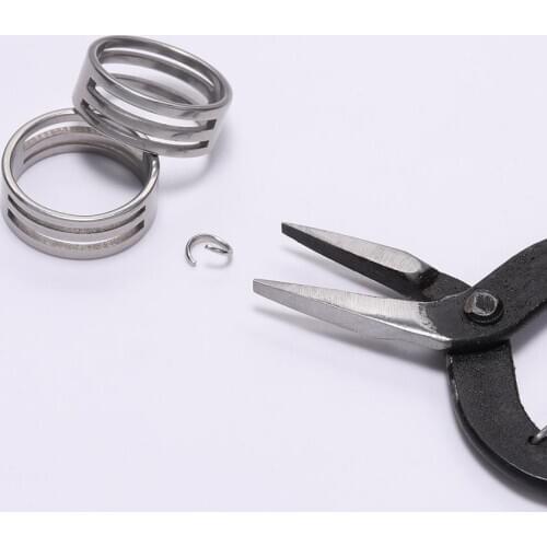 1Pcs/lot 17/18/19mm Stainless Steel Split Ring Finger Ring Opening Helper Tool Jump Ring Open Close Tools For DIY Jewelry Making
