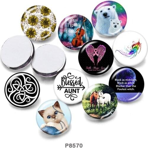 Animal 12mm/18mm/20mm/25mm/30mm Round Glass Cabochon Flat Back Making Findings P8570