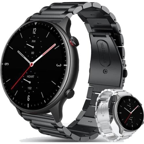 GTR 2E Metal Strap For Xiaomi Huami Amazfit GTR 47mm GTR2 Bracelet Amazfit Pace Stratos 2 2S 3 Correa GTR2E watchband