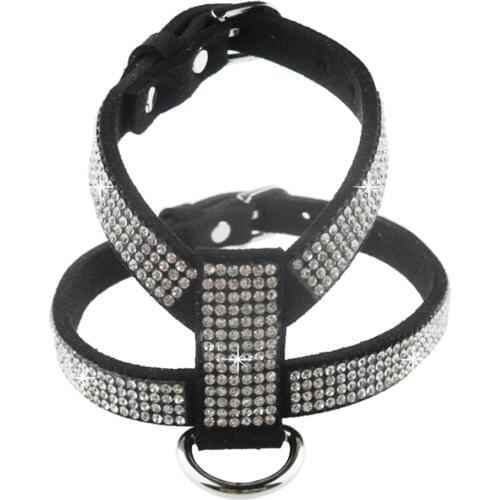 Soft Durable Suede Leather Dogs Belts Harness Halter Dogs Collar Vest Puppy Pet Safety Walking Control XS S M L