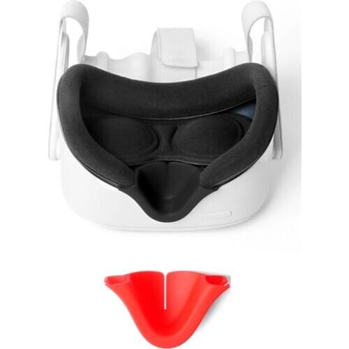 VR Nose Cushion Cover Pads for Oculus Quest 2 VR Headset Light Blocking Anti Leak Nasal Pad for Oculus Quest 2 Accessories