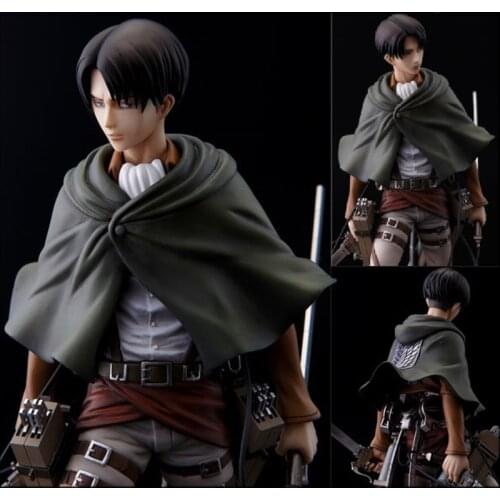 New 20cm Attack on Titan figure anime Levi Ackerman figurine Standing Ver. Levi PVC Action Figures Collection Model Toys