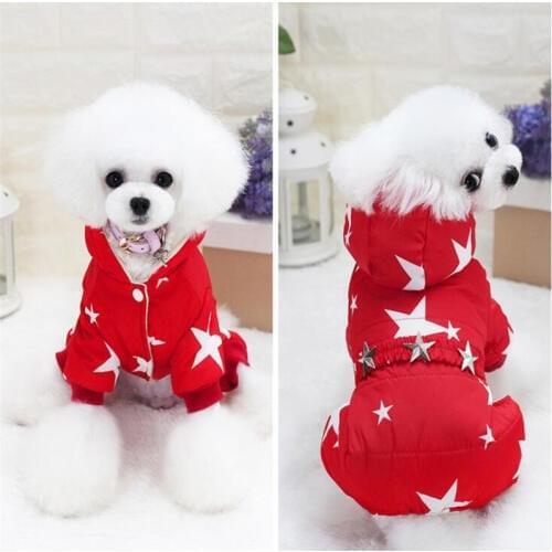 New Pet Clothes Winter Warm Dog Coat Jumpsuit Hoodie Thicken Dog Clothing Dog Outerwear Jacket Products Clothes For Dog Puppy