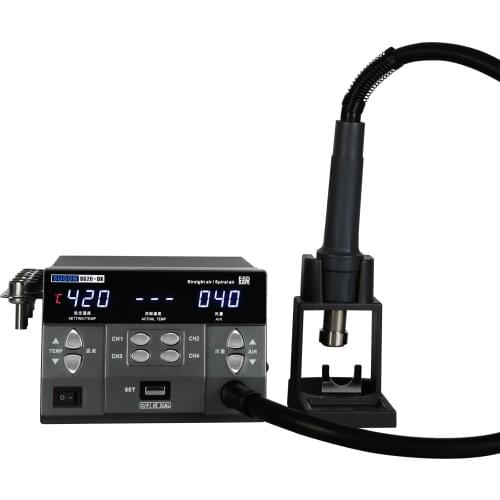 High Power 1300W SUGON 8620DX Soldering Hot Air Gun 60hz With Quickly Heating Gun Element Hot Air Rework Station For Repair
