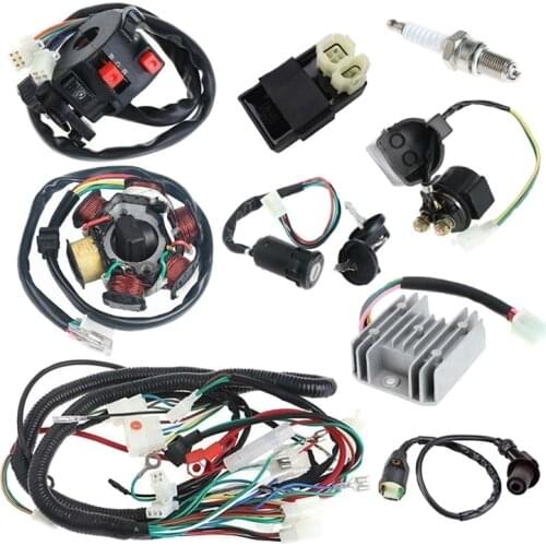 Full Electrics Wiring Harness Loom CDI Coil for GY6 150CC ATV Quad Buggy Go Kart