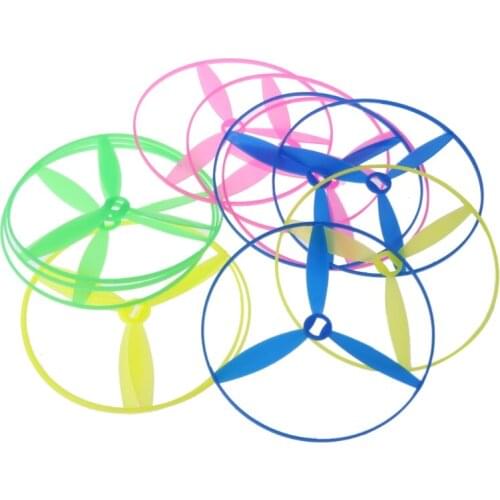 Package of 12 Twisty Flying Saucers Assorted Colors Helicopters Kids Toys Gifts Y4UD