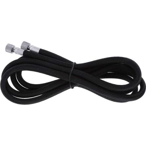 Airbrush Tube Premium 6 Foot Nylon Braided Airbrush Hose with Standard 1/8 Inch Fittings on Both Ends(Black)