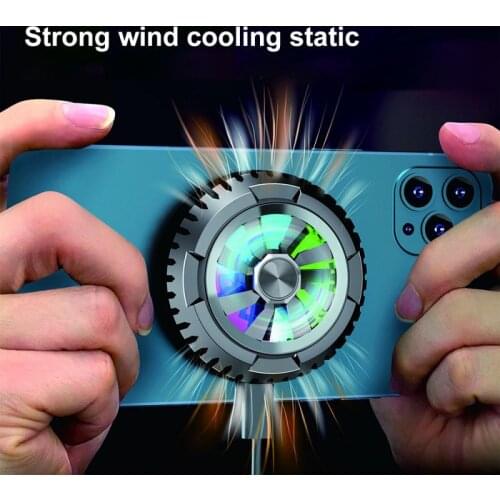 Universal Mobile Phone Radiator Magnetic Phone Cooler Adjustable Portable Fan Holder Heat Sink For IPhone Samsung Huawei Xiaomi