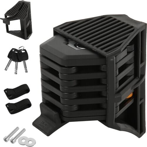 Bicycle Bike Lock Anti-Theft Foldable Chain Locks Heavy Duty Chain Cable Safety Outdoor Cycling Bicycle Accessories Bike Lock