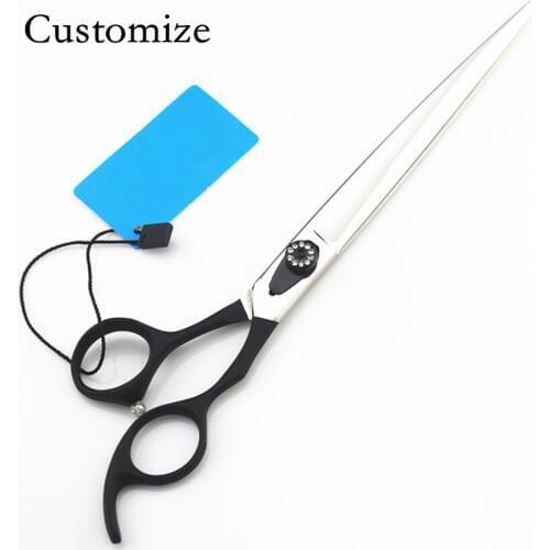 Customize Upscale professional 440c 8 inch dog grooming hair scissors Pet cutting barber clipper shears hairdressing scissors