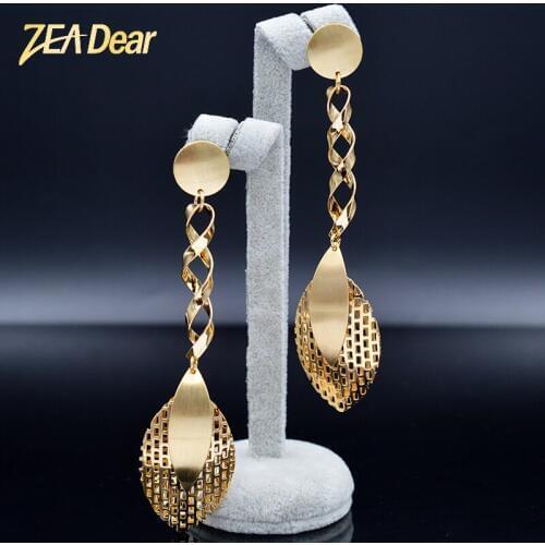 ZEA Dear Jewelry Vintage Jewelry Heart Earrings Long Drop Dangle Earrings Big Earrings For Women For Party Engagement Earrings
