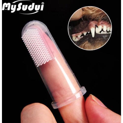 MySudui Cats Dog Toothbrush For Dogs Super Soft Rubber Dog Tooth Brush Pet Brush Clean Silicone Mascotas Perro Cani Pet Supplies