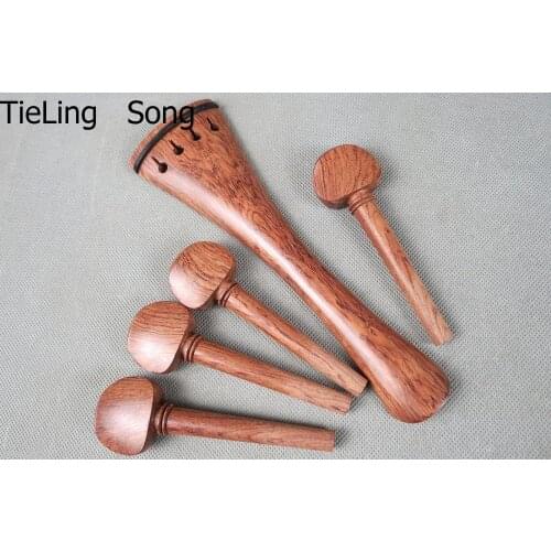 1set of rosewood cello parts 4/4,include tailpiece & pegs