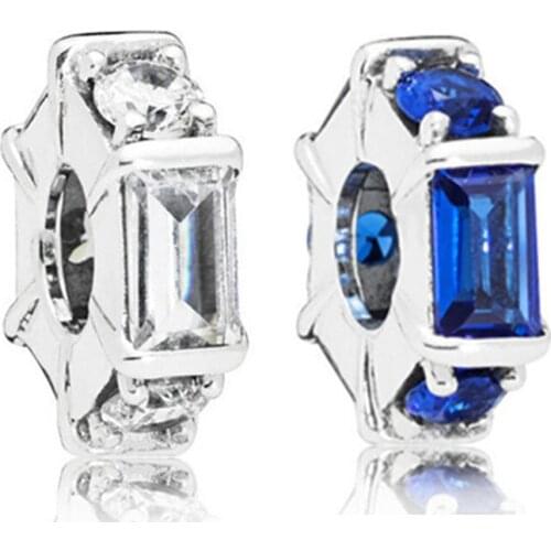 1Pcs New Beautiful Crystal Spacer Pendant DIY Beads Suitable for Original Pandora Charm Bracelet Ladies Jewelry Making Gifts