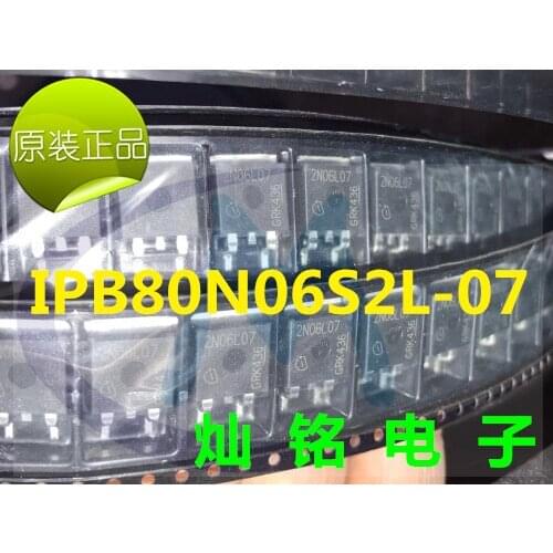 100% New&original IPB80N06S2L-07 2N06L07 MOS