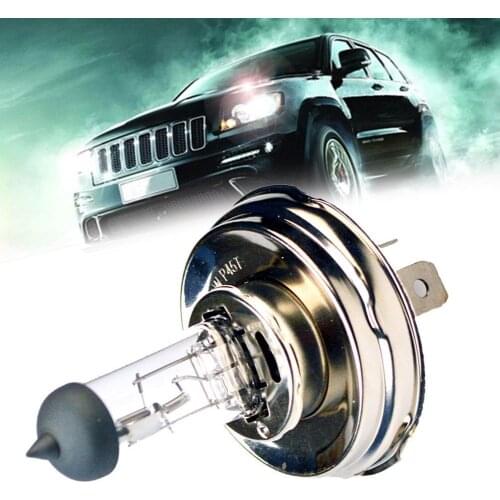 2 Pcs 55W/100W H4 P45T Halogen Bulbs Super White Quartz Glass 12V 2500 LM Xenon Car HeadLight Bulb Auto Lamp Service Life 300 H