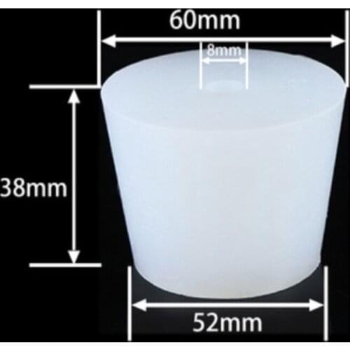 2PCS Diameter:52-60mm Food Grade Silicone Plug Stopper Wine Bottle Conical Sealing Stopper
