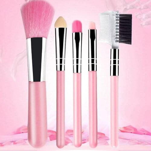 5pcs Makeup Brushes Tool Set Eye Shadow Foundation Powder Cosmetics Make Up Brushes Conceal Blending Cosmetic Kit Beauty Makeup