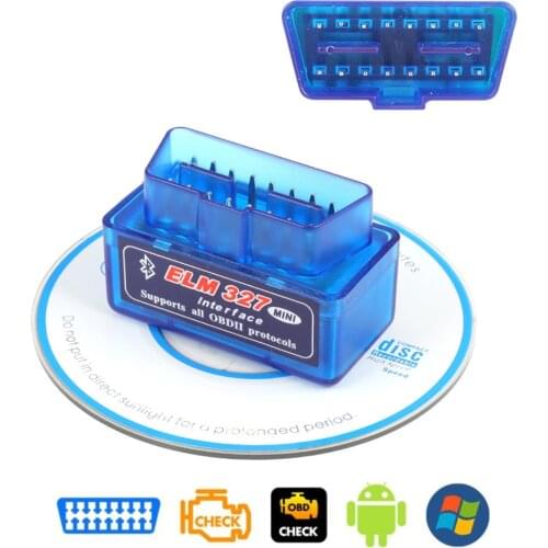 Hot OBD V2.1 V1.5 mini ELM327 OBD2 Bluetooth Auto Scanner OBDII 2 Car ELM 327 Tester Diagnostic Tool for Android Windows Symbian