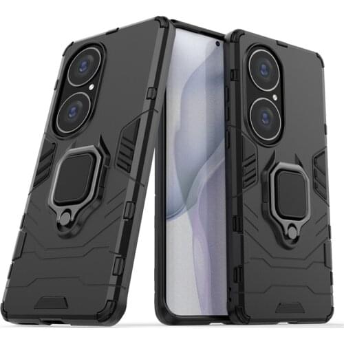Case For Huawei P50 Pro Cover Shockproof PC Bumper Magnetic Holder Ring Stand Cover For For Huawei P50 Fundas For Huawei P50 Pro