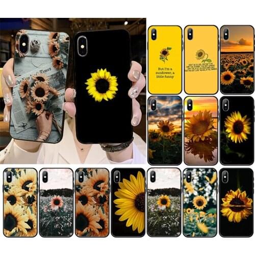Beautiful Flower sunflower Phone Case For iPhone 12mini 12 11 ProMax XS MAX XR SE2 8 7 6 6S Plus X 5 5S SE