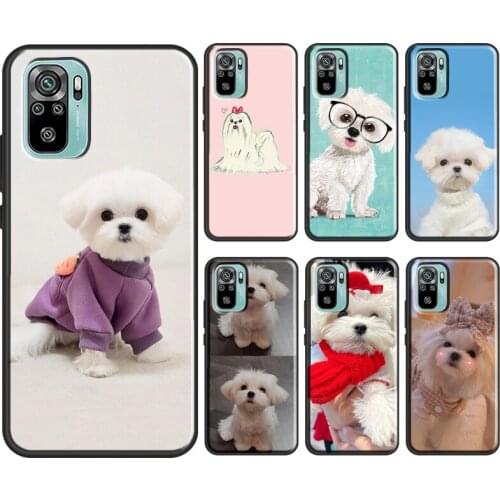 Maltese Dog Puppy Cute For Xiaomi Redmi Note 9 7 8 10 Pro Note 9S 8T Cover For Redmi 9C 9 9T 6A 7A 8A 9A Case