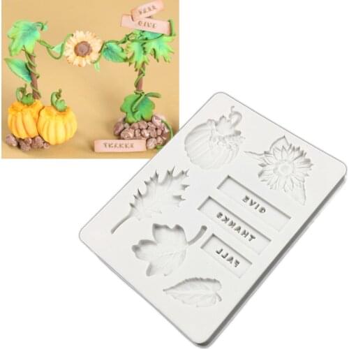 Chrysanthemum Pumpkin Silicone Sugarcraft Mold Chocolate Cupcake Baking Fondant Cake Decorating Tools