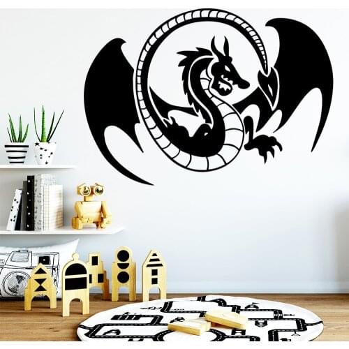 Colorful dragon Wall Sticker Removable Wall Stickers Diy Wallpaper Living Room Bedroom Background Wall Art Decal