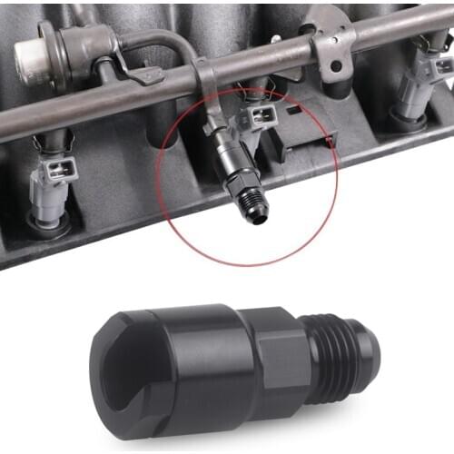 LS1 Swap Fuel Rail Inlet Line Fitting Adaptor 3/8 Inch 6AN LSX LS LS6 5.7 6.0 6.2 Car Accessories
