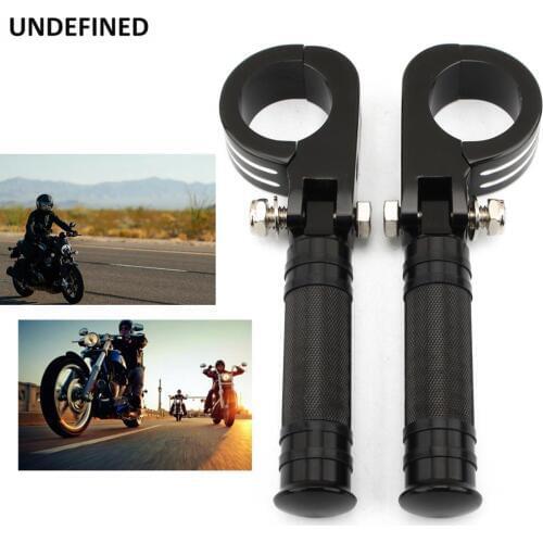 32mm 38mm Motorcycle Highway Pegs Engine Guard Crash Bar Foot Pegs Footrest Clamps For Harley Street Glide Dyna Chopper Bobber