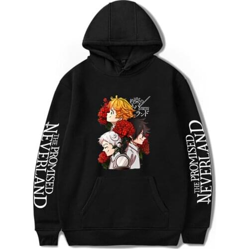 The Promised Neverland 2 Hoodies Men Women Casual Print Fashion Autumn Cool Hoodie Pullover Sweatshirts Harajuku Kids Clothing