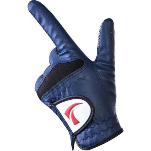 Mens Left Hand Golf Gloves Soft Leather Breathable Sport Gloves Anti Skid Sweat Absorption Professional Golf Accessories D0631