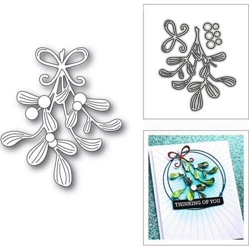 New Christmas Mistletoe Bundle 2020 Metal Cutting Dies for DIY Scrapbooking Decorative and Card Making Embossing Craft No Stamps