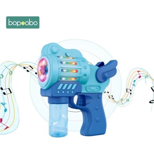 New Bubble Guns Will Emit Colored Light and Have Music Automatic Bubble Guns For Kids Electric Bubble Shooter Outdoors Activity
