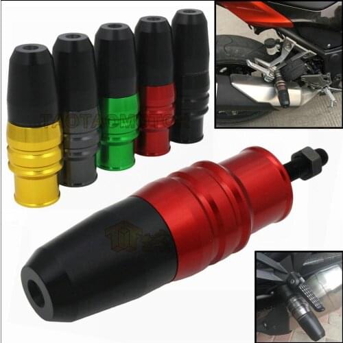 New Exhaust Slider Crash Protector For Yamah YZF-R3 MT03 2015 2016 YZFR3 MT-03 Also Fit HondA CB1100 2010-2016 CB1100EX 13-15