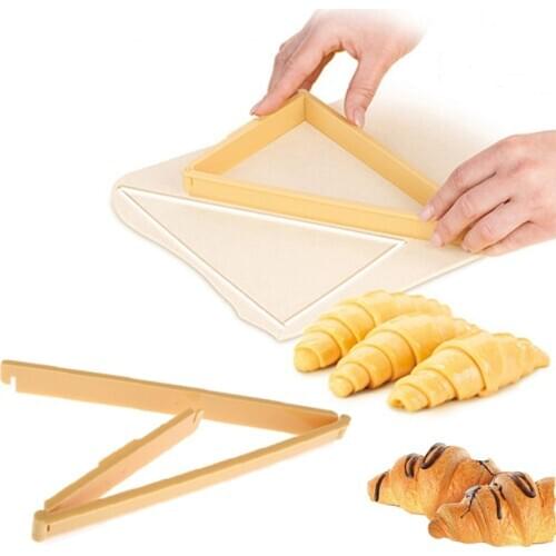 Plastic Croissant Mold Roll Croissant Maker Cutter Machine Bread Line Mould Dough Sheet DIY Baking Pastry Tools Kitchen Gadgets