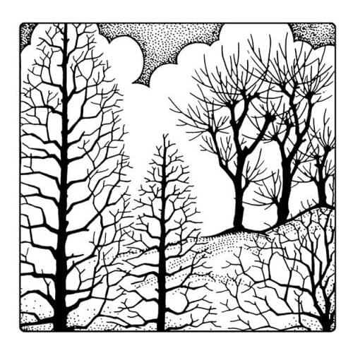 Tree background Clear Stamp/Seal for DIY scrapbooking/photo album Decorative clear stamp sheets A1901