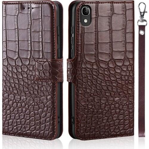 Luxury Crocodile texture Leather Wallet Flip Case for Alcatel One Touch Idol 3 OT-6045 6045Y 6045K Phone case with Card Holder