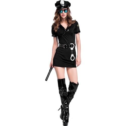 Sexy Policewoman Costume Policeman Cosplay Costume Dress Halloween Costumes For Women