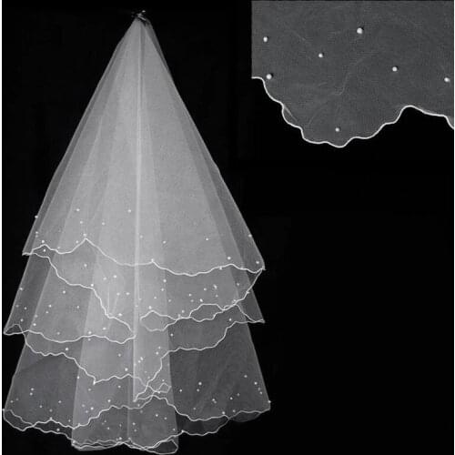Inform Newly Design Bride Wedding Veil Wedding Gauze White Dress for Bride Marriage Wedding Accessories
